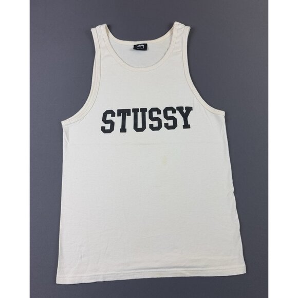 Vintage Y2K Stussy Tank Top Size Small Streetwear Hype Designer Skate Punk Surf - Picture 1 of 5